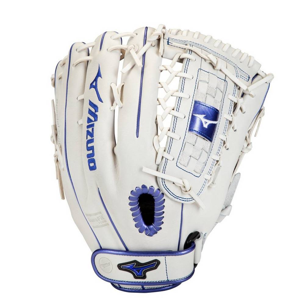 Womens Mizuno MVP Prime SE Fastpitch 13" Softball Gloves White/Royal Philippines (UGHKCP950)